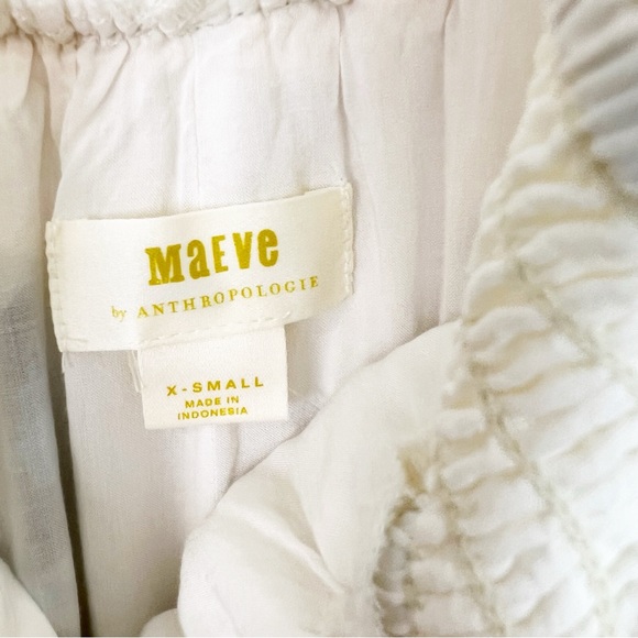 MAEVE ANTHROPOLOGIE BEAUJARDIN MAXI
DRESS OFF-WHITE WITH MULTICOLOR FLORAL XS - Picture 7 of 9